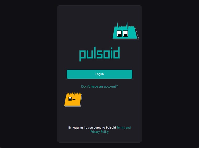 Pulsoid Desktopの初回起動画面